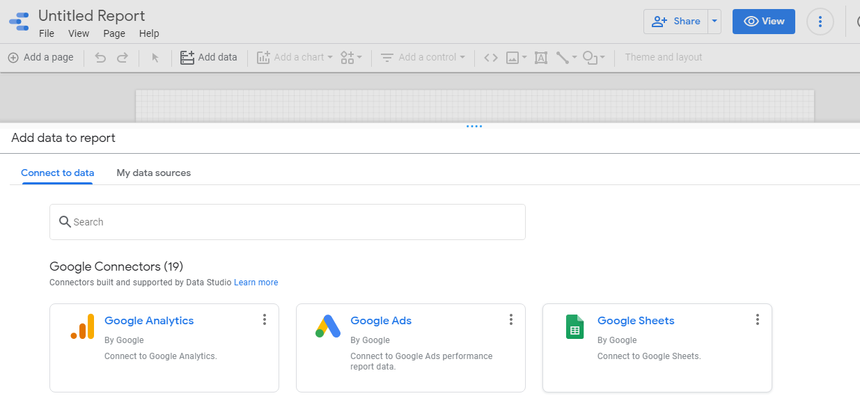 Google Data Studio Report