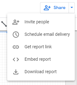 Google Data studio report sharing